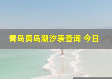 青岛黄岛潮汐表查询 今日